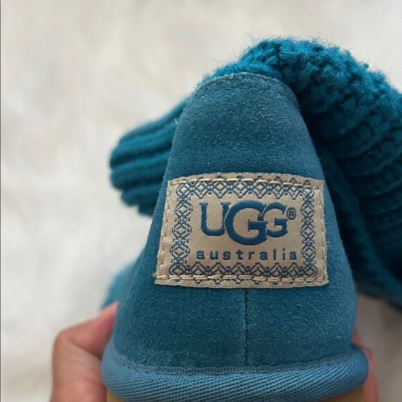 UGG 1967 CARDY BLUE SWEATER KNIT size 4 - Picture 4 of 5